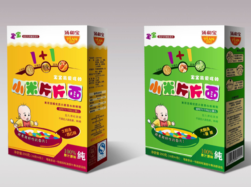 湯和寶小米片片面大骨蔬菜味