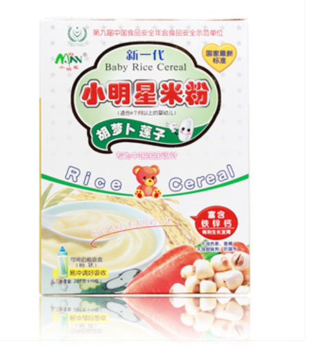小明星胡蘿卜蓮子嬰兒米粉