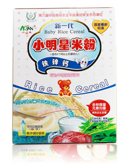 小明星鐵鋅鈣嬰兒米粉