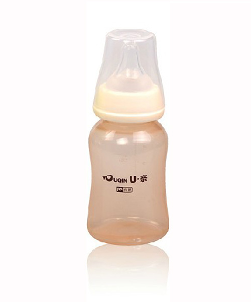 U親A339無柄防脹氣奶瓶140ml白色