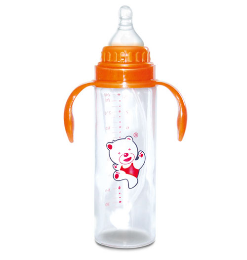 Babykin(貝沁)食品級玻璃奶瓶標口直身奶瓶240ML