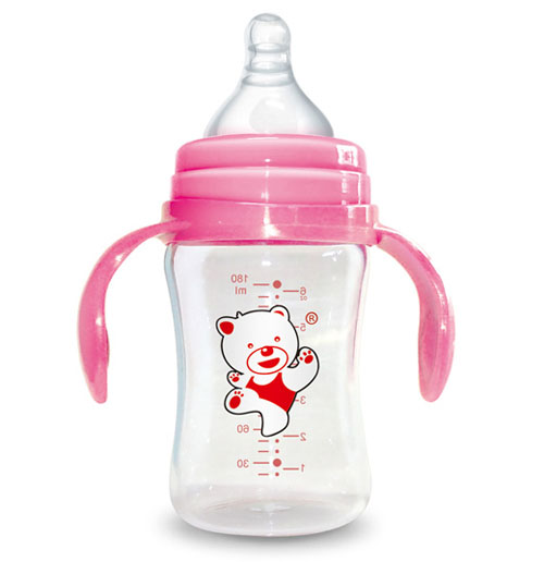 Babykin(貝沁)寬口弧形高硼硅玻璃奶瓶180ML