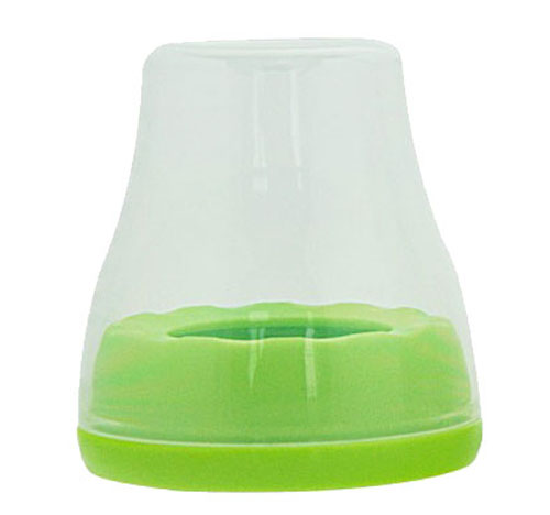 好可愛(ài)標(biāo)口奶瓶牙蓋組綠色