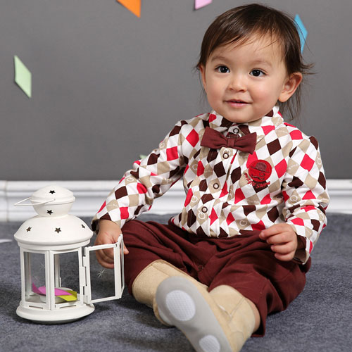 棉果果連體外出哈衣