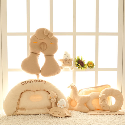 棉果果寶寶枕頭坐墊套裝