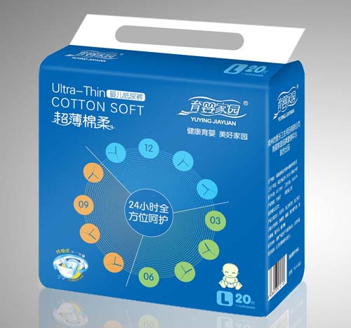 育嬰家園超薄棉柔嬰兒紙尿褲L碼