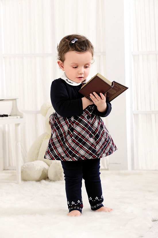 卡拉貝熊兒童套裝(格子)