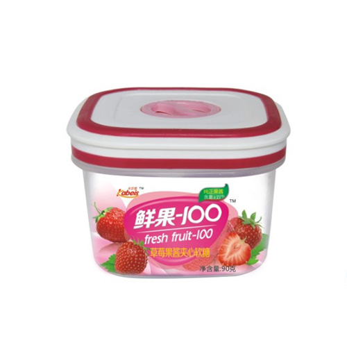 90克卡貝思鮮果100草莓味果醬夾心軟糖