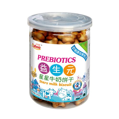 120克卡貝思益生元星星牛奶餅干
