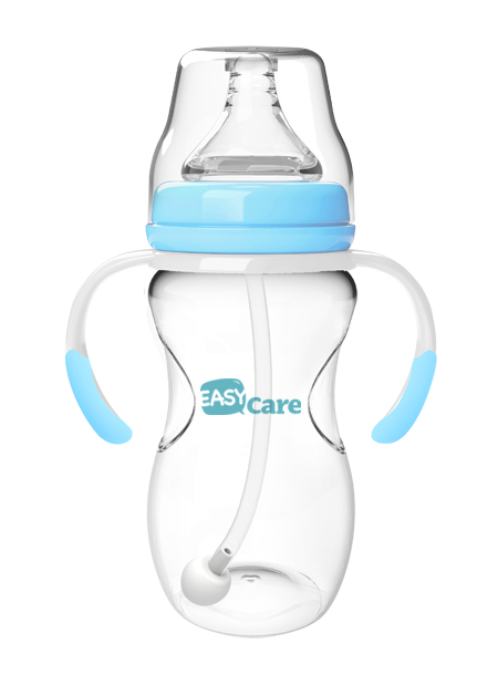 伊斯卡爾240mlPP自動(dòng)寬口徑奶瓶(藍(lán))