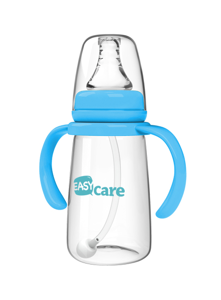 伊斯卡爾160mlPP自動標(biāo)準(zhǔn)口徑奶瓶(藍(lán))