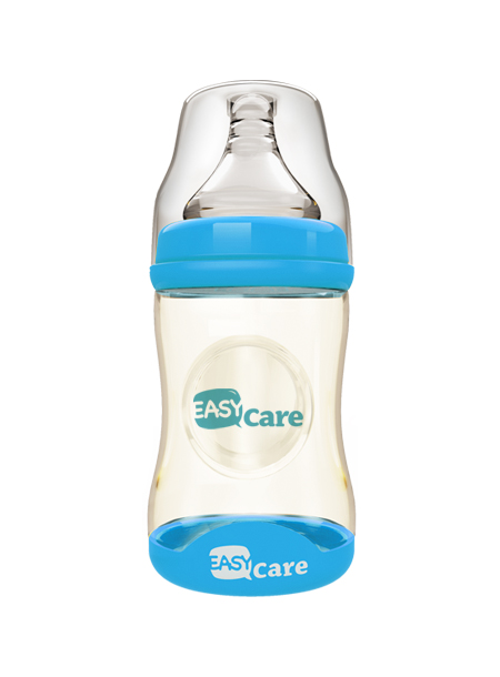 伊斯卡爾160mlPPSU寬口徑感溫奶瓶(藍(lán))