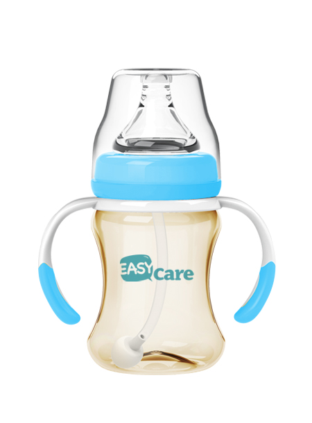 伊斯卡爾160mlPPSU自動寬口徑奶瓶(藍)