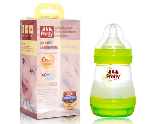 prettybabyPP奶瓶160ML綠色