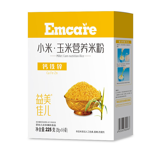 益美佳兒鈣鐵鋅小米玉米營養(yǎng)米粉