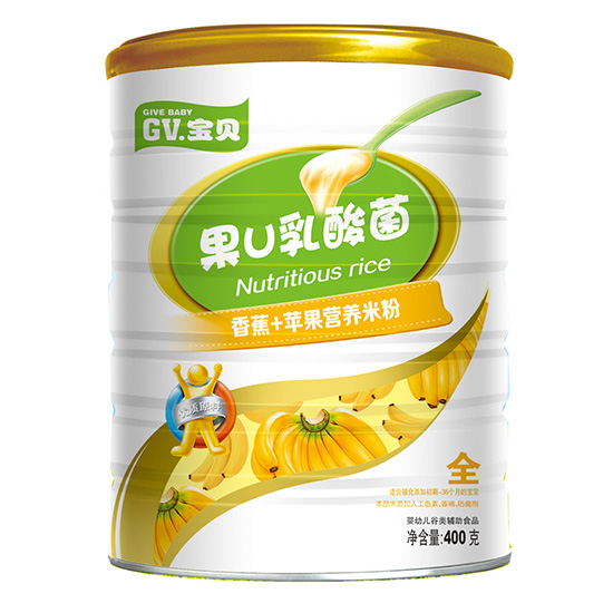 GV寶貝果U乳酸菌香蕉蘋果營(yíng)養(yǎng)米粉
