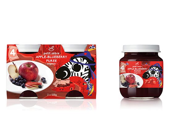 小馬斑斑蘋(píng)果藍(lán)莓天然果泥