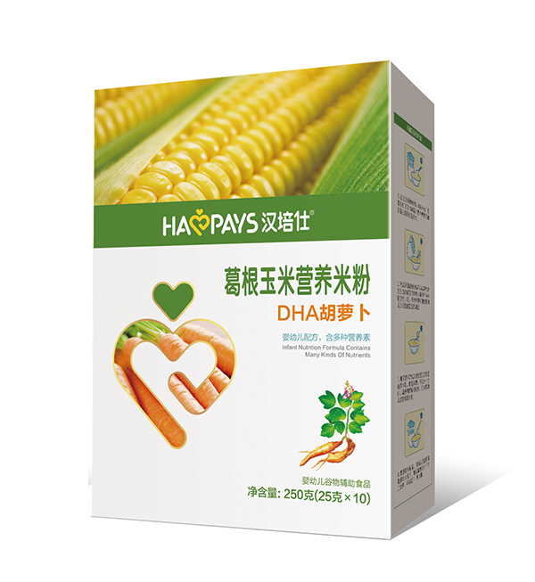 漢培仕葛根+玉米 DHA胡蘿卜營養(yǎng)米粉 盒裝