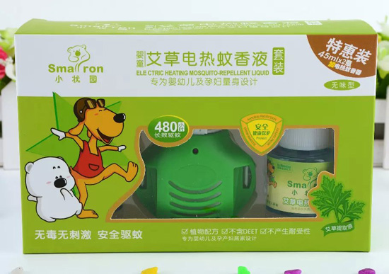 小狀園艾草電熱驅蚊液2瓶