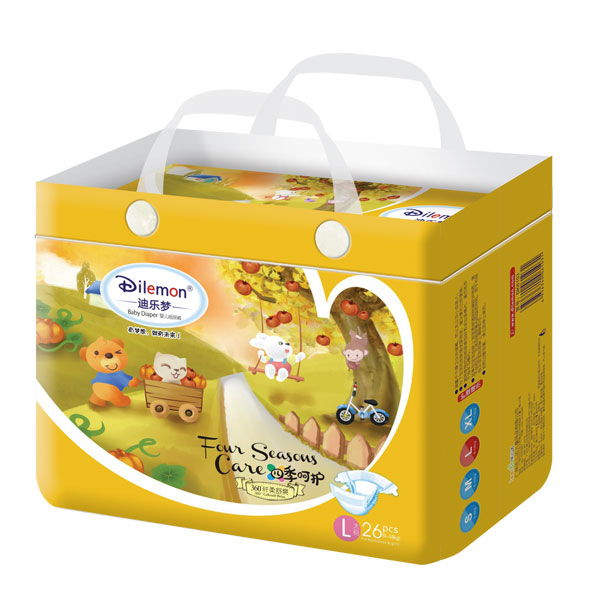 迪樂(lè)夢(mèng)纖柔舒爽嬰兒紙尿褲中包L26