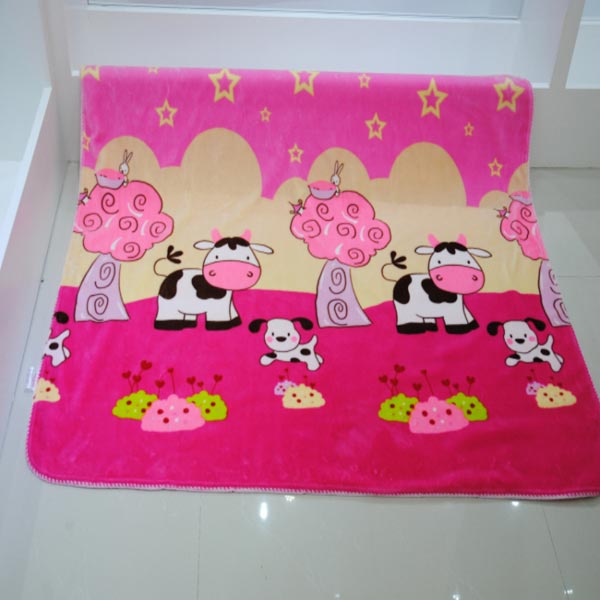 亞奧超柔蓋毯小牛粉色