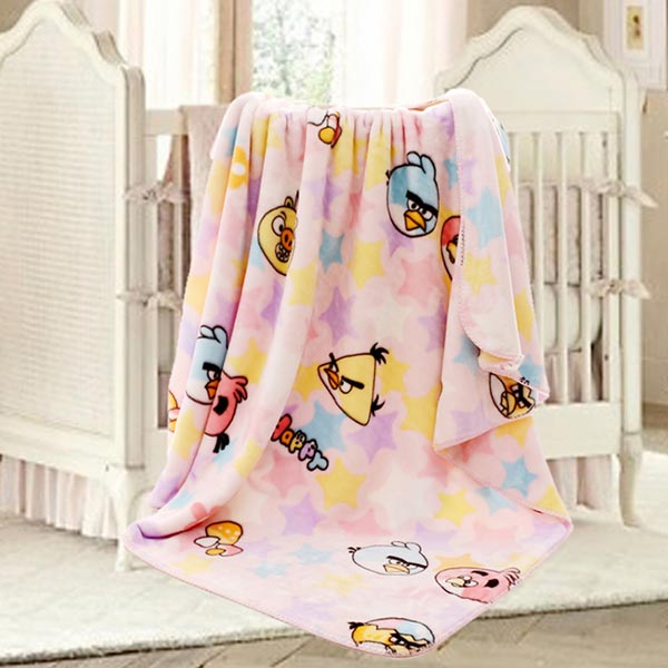 亞奧超柔云毯憤怒小鳥(niǎo)淡紫