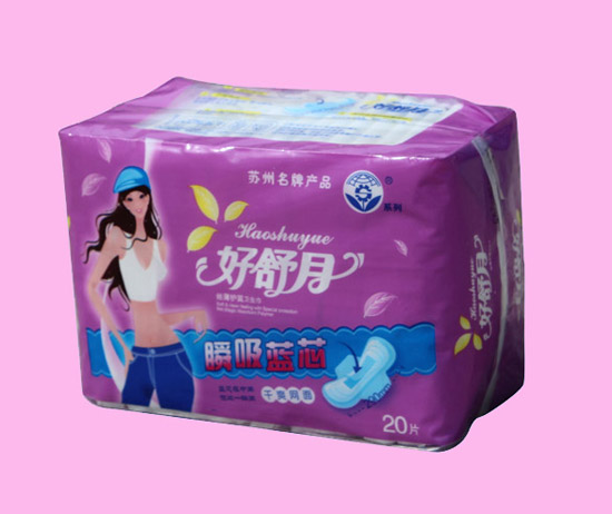好舒月瞬吸藍(lán)芯干爽網(wǎng)面280MM護(hù)翼衛(wèi)生巾