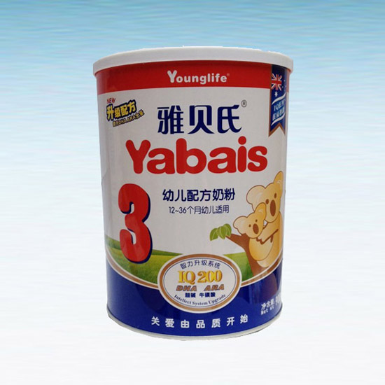 雅貝氏IQ200幼兒配方奶粉3段(聽裝)