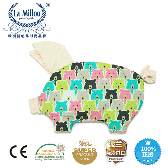 拉米洛北極熊小豬枕云朵白