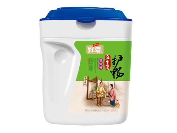 牡愛益生菌護暢米粉-鐵鋅鈣 桶裝