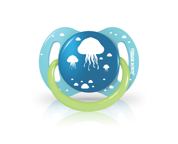 小袋鼠巴布安撫奶嘴藍色