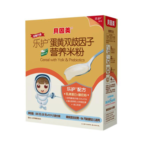 貝因美樂(lè)護(hù)蛋黃雙歧因子營(yíng)養(yǎng)米粉