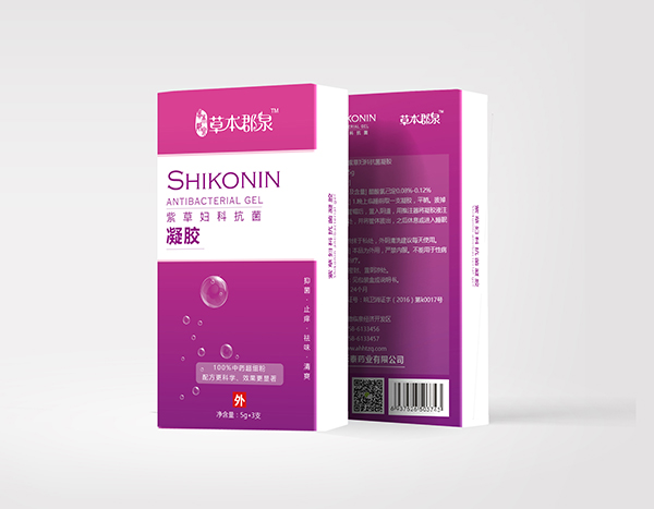 草本郡泉紫草婦科抗菌凝膠