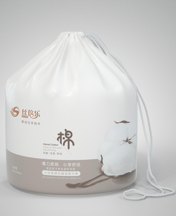 絲倍樂小珍珠提花魔絨柔巾卷