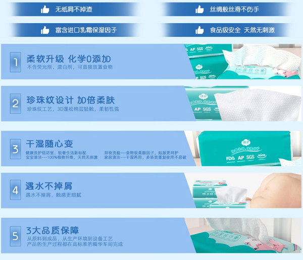 綿護嬰兒綿柔巾特點