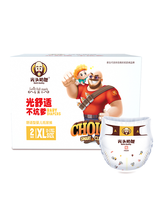 光頭奶爸嬰兒紙尿褲XL碼88片.jpg