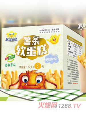 金盾愛(ài)嬰薯?xiàng)l軟蛋糕香蕉味經(jīng)典原味27g*3包