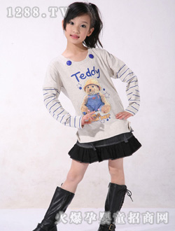 酷派小字輩長(zhǎng)袖休閑裝