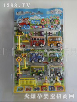 趣多多QQ巴士回力車玩具