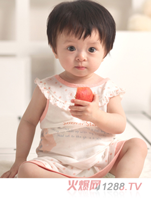 哆啦小貝粉紅無袖套裝