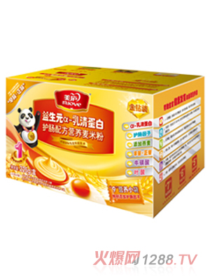 美廬益生元α-乳清蛋白護腸配方營養(yǎng)麥米粉