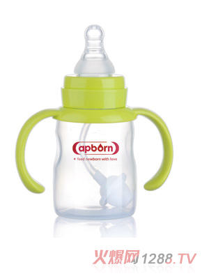 愛(ài)哺生120ml好順暢標(biāo)準(zhǔn)PP奶瓶（握把吸管）