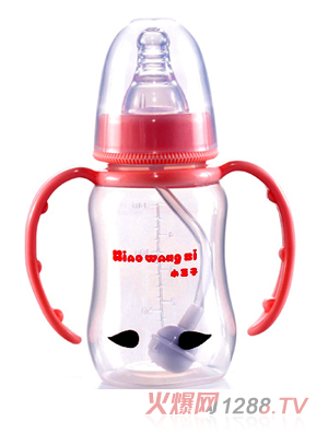小王子5安弧形感溫有耳自動(dòng)PP奶瓶