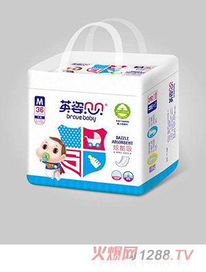 英姿貝貝炫酷吸嬰兒紙尿片M36片
