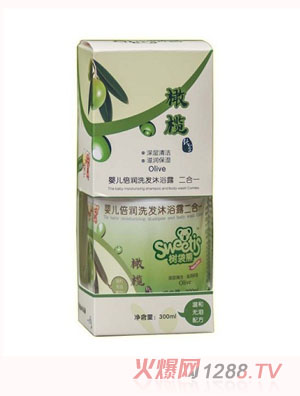 樹袋熊橄欖嬰兒倍潤(rùn)洗發(fā)沐浴露二合一300ml
