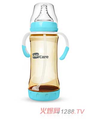 伊斯卡爾330mlPPSU防脹氣自動(dòng)奶瓶（藍(lán)）