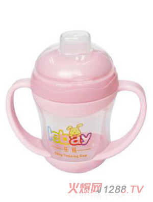 陽光兔嬰兒軟嘴訓練杯180ML粉色