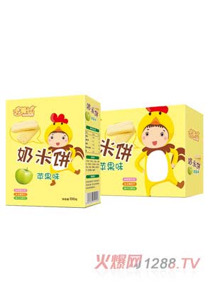 卡努比蘋果味奶米餅