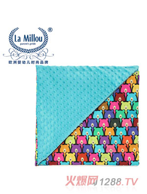 拉米洛巧柔豆豆毯小熊軟糖標準款藍綠調色盤