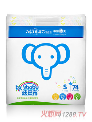 波巴布九柔川字芯紙尿褲S74